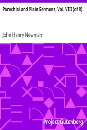 [Gutenberg 24284] • Parochial and Plain Sermons, Vol. VIII (of 8)